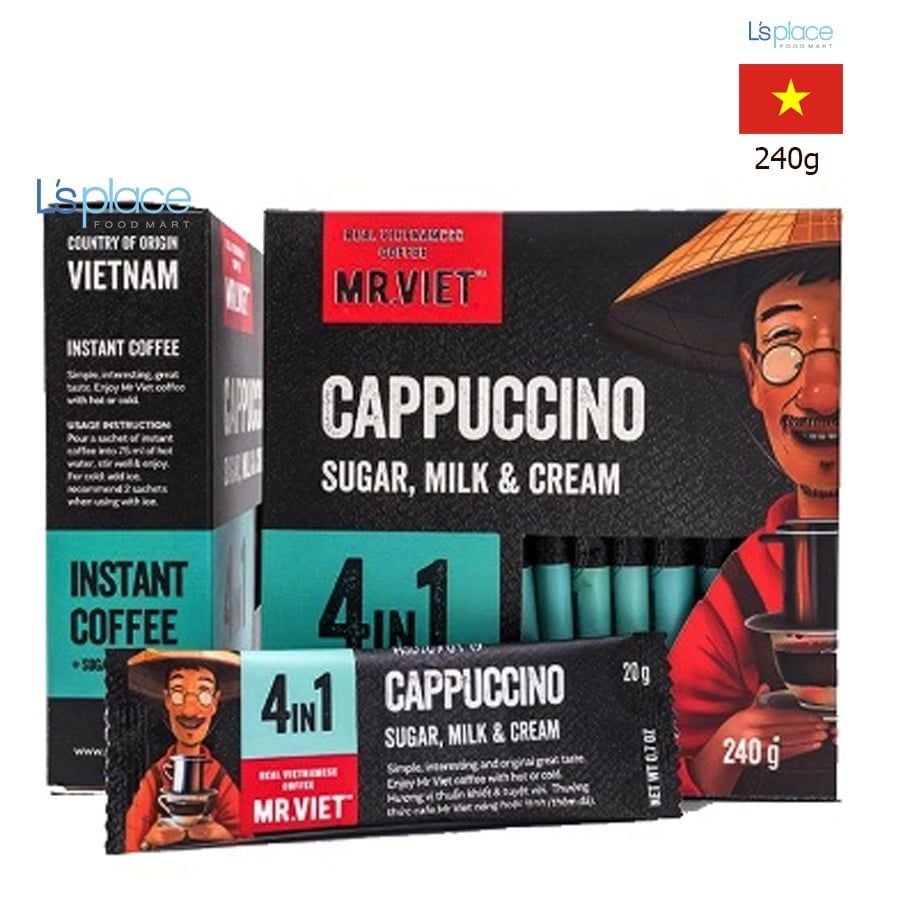 Mr. Viet Cappuccino Cà phê Hòa tan 4in1