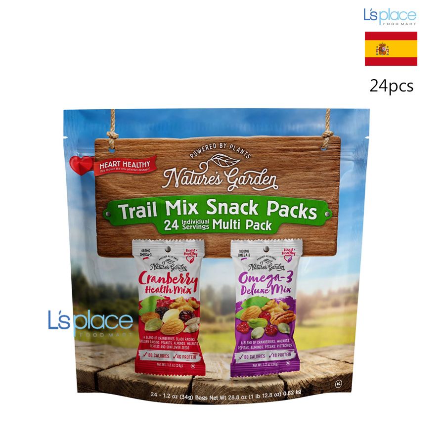 Nature's Garden Gói tổng hợp hạt và quả khô Trail Mix Snack Packs