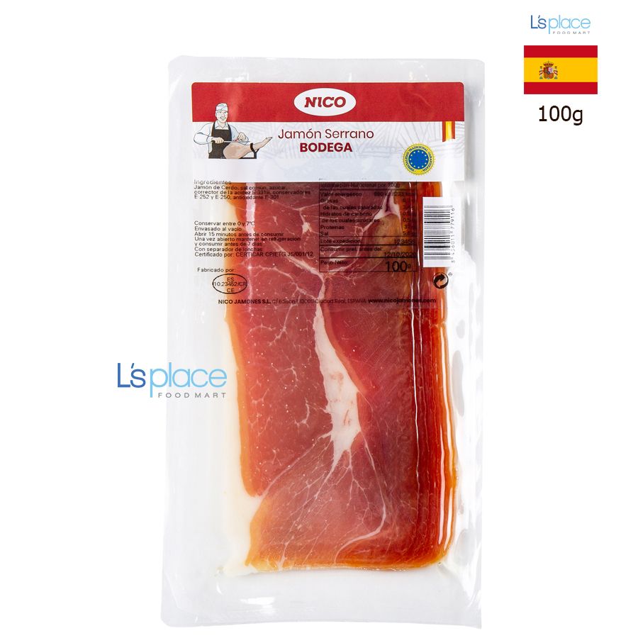 Nico Thịt nguội Jamon Serrano Bodega