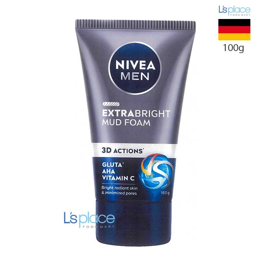 Nivea Men Sữa rửa mặt Extra Bright Mud Foam