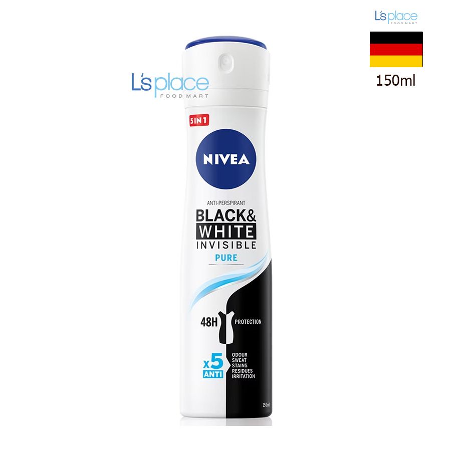 Nivea Xịt khử mùi Black & white