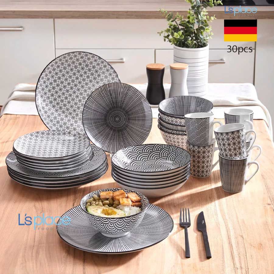 Novel Bộ bát đĩa 30 món họa tiết Tokyo