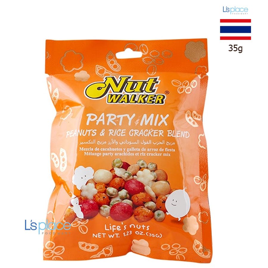 Nut Walker hạt tổng hợp và bỏng gạo Party mix