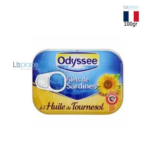 Odyssee cá mòi phi lê ngâm dầu hướng dương