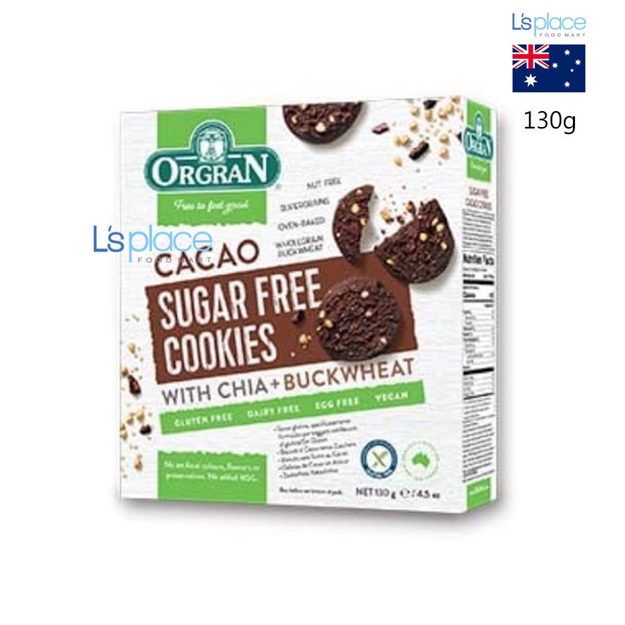 Orgran cacao với hạt chia và kiều mạch không đường
