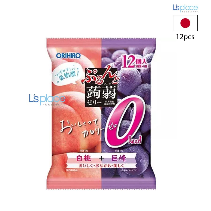 Orihiro Thạch Konjac vị đào & nho