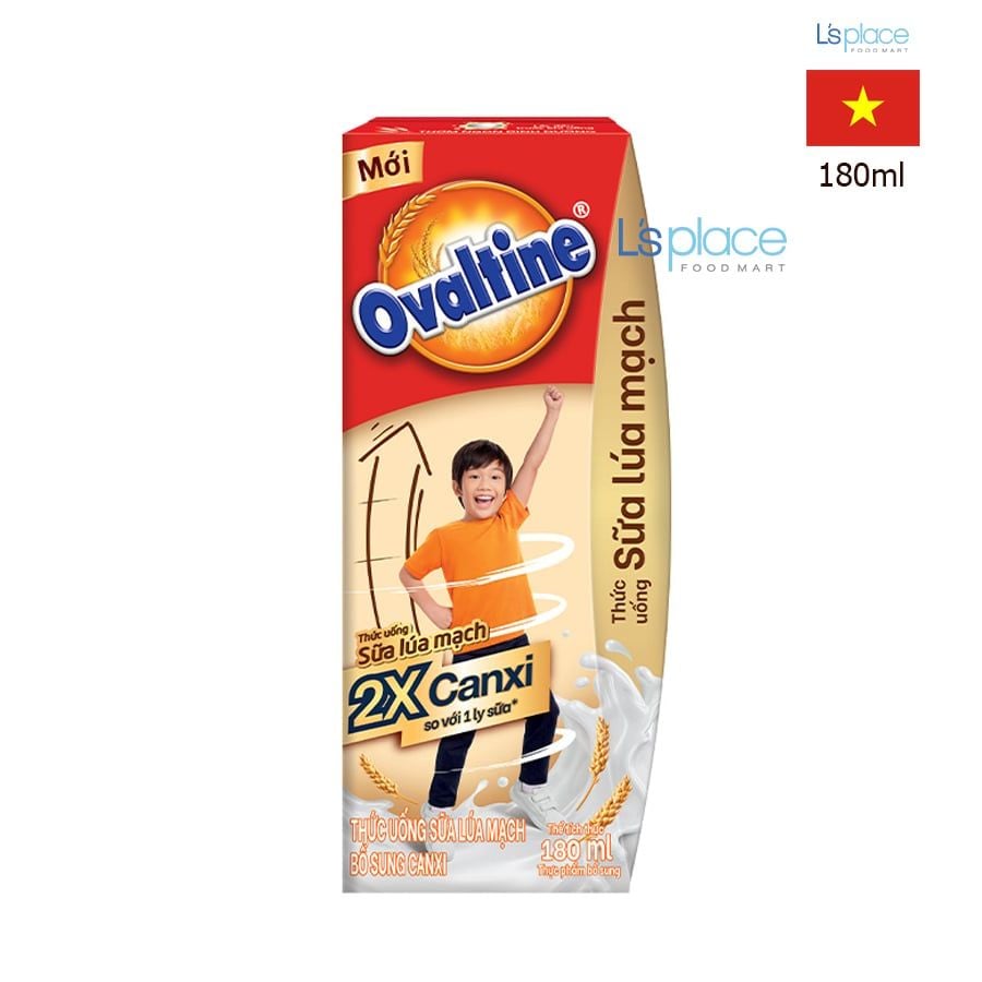 Ovaltine Sữa lúa mạch 2x canxi hộp nhỏ