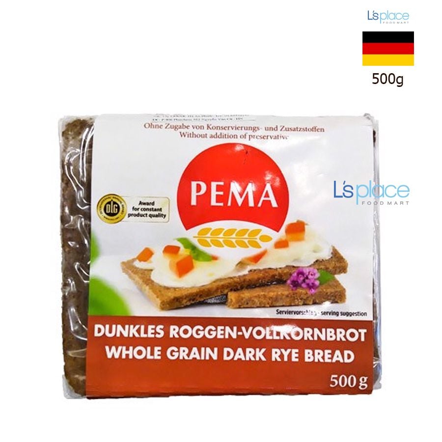Pema Bánh mì gối đen nguyên cám