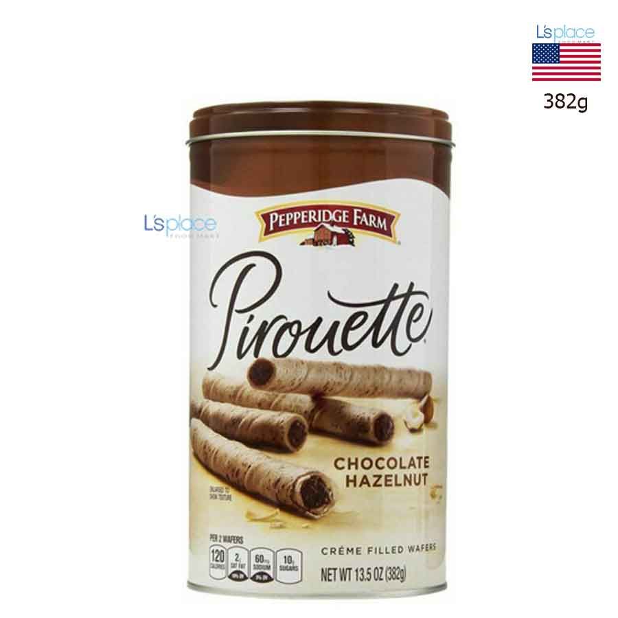 Pepperidge Farm Pirouette Bánh ống quế nhân kem Socola hạt phỉ