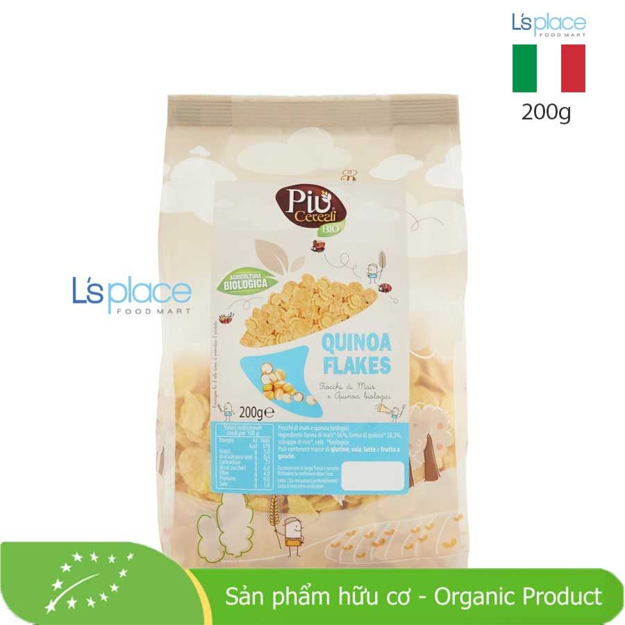 Piu Cereali Bio Ngũ cốc diêm mạch dẹt hữu cơ