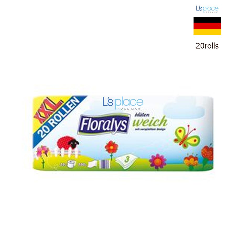 Floralys Giấy vệ sinh Blumen Weich XXL