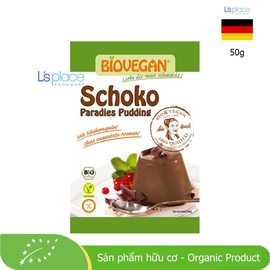 Biovegan Bột Schoko paradise Pudding hữu cơ