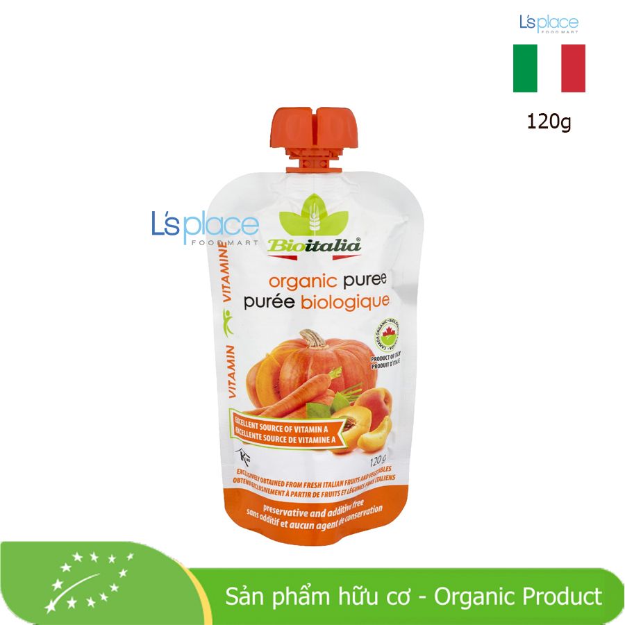 Bio Italia  Smoothie mơ, Cà rốt và Bí đỏ Hữu cơ