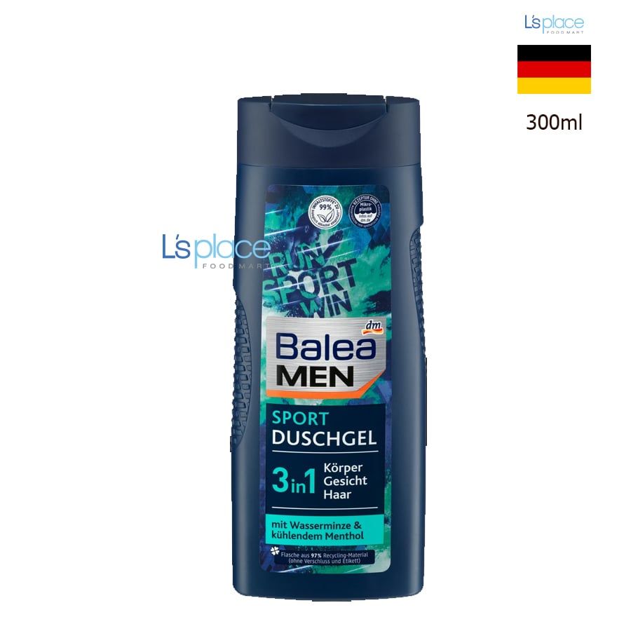 Balea Men Sữa tắm gội 3in1 Sport