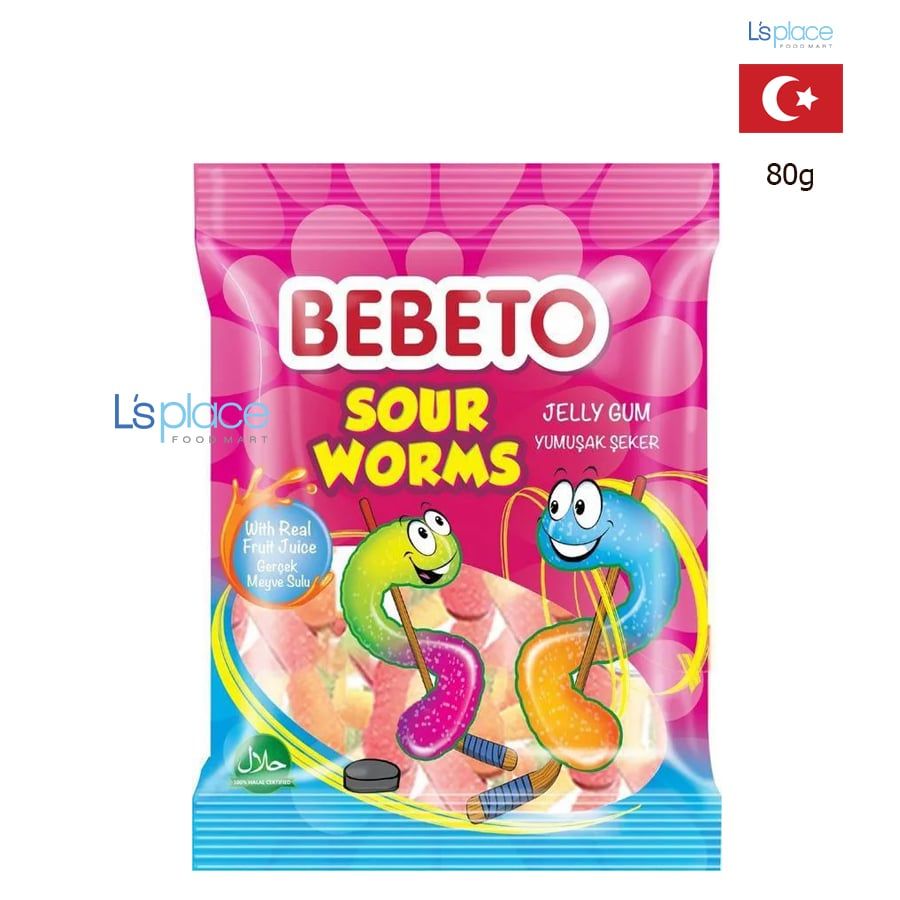 Bebeto Kẹo dẻo sâu vị chua
