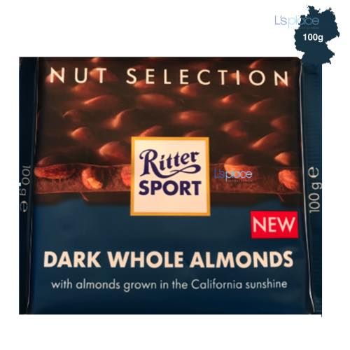 Ritter Sport Socola Đen Nhân Hạnh Nhân