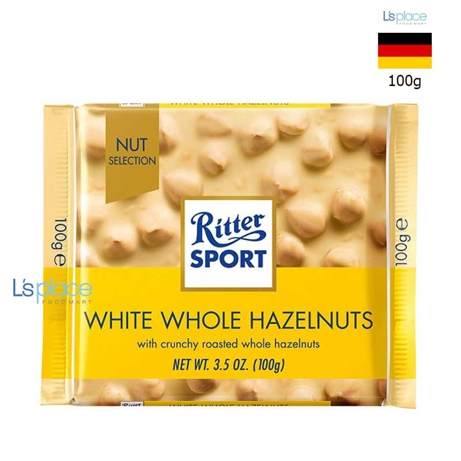 Ritter Sport socola trắng hạt phỉ