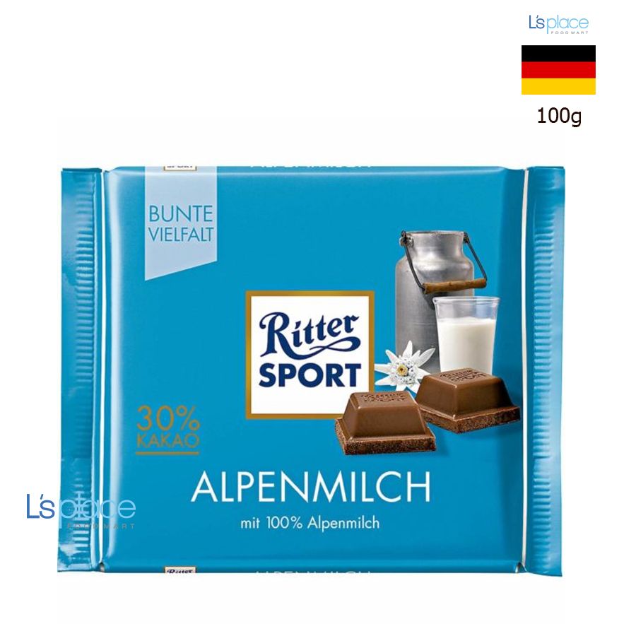 Ritter Sport Thanh sô cô la sữa