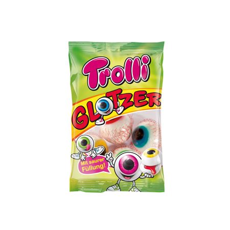 Trolli Glotzer Kẹo mắt với nhân chua