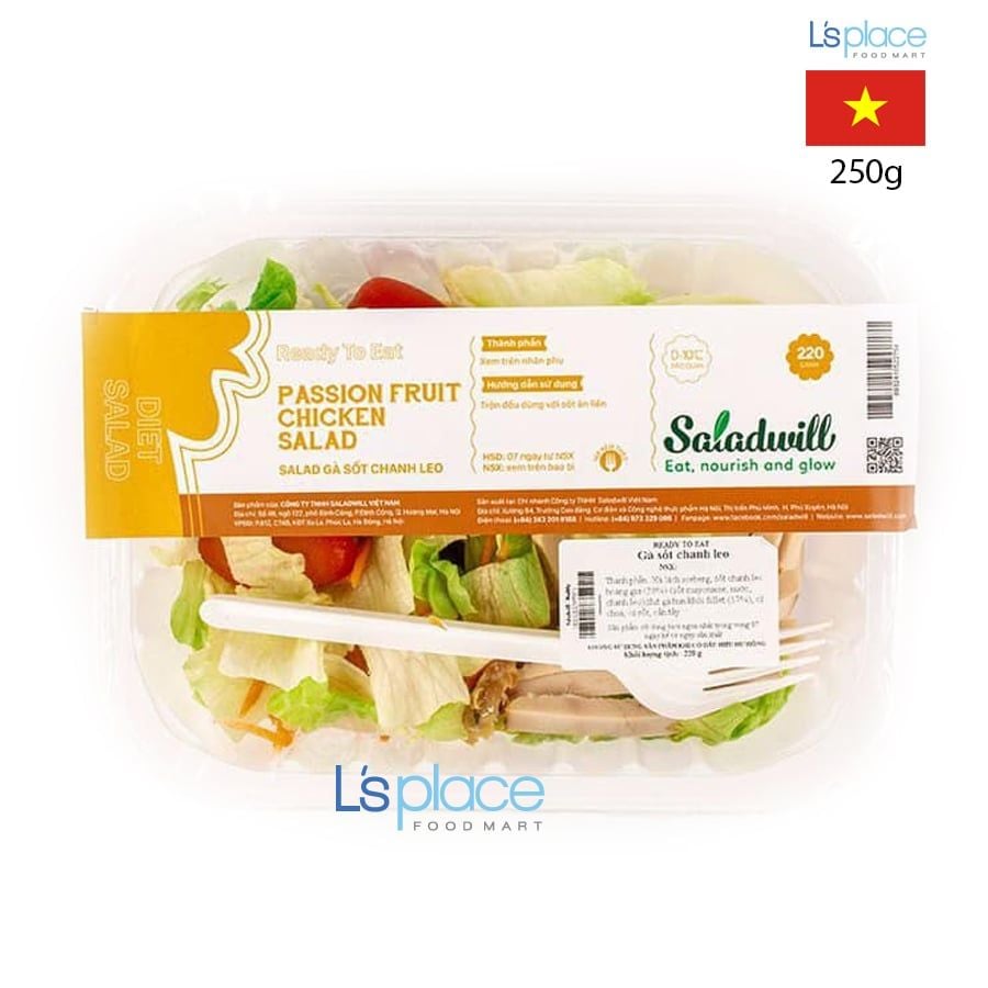 Saladwill Salad Gà xốt chanh leo