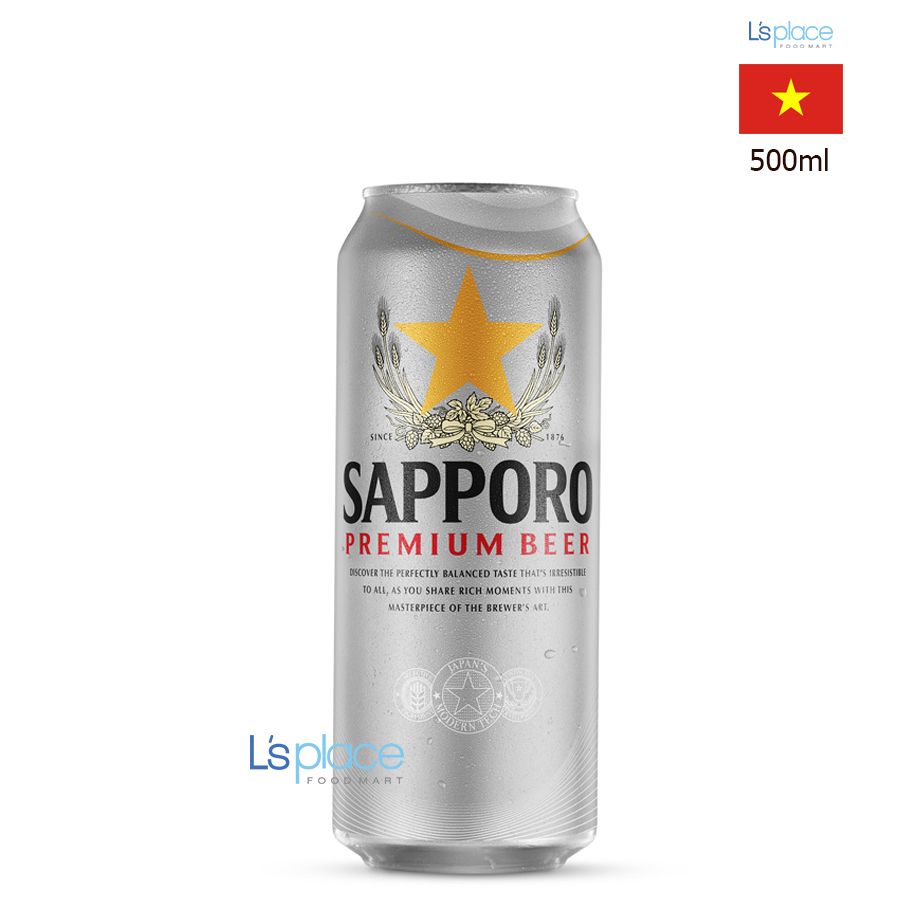 Sapporo Bia lon cỡ trung