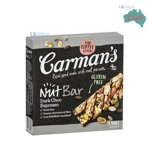 Carman’s Thanh các loại Hạt vị Socola Đen và Cafe Espresso