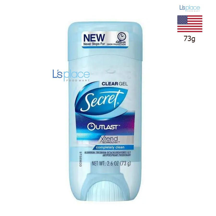 Secret Gel khử mùi Completely clean