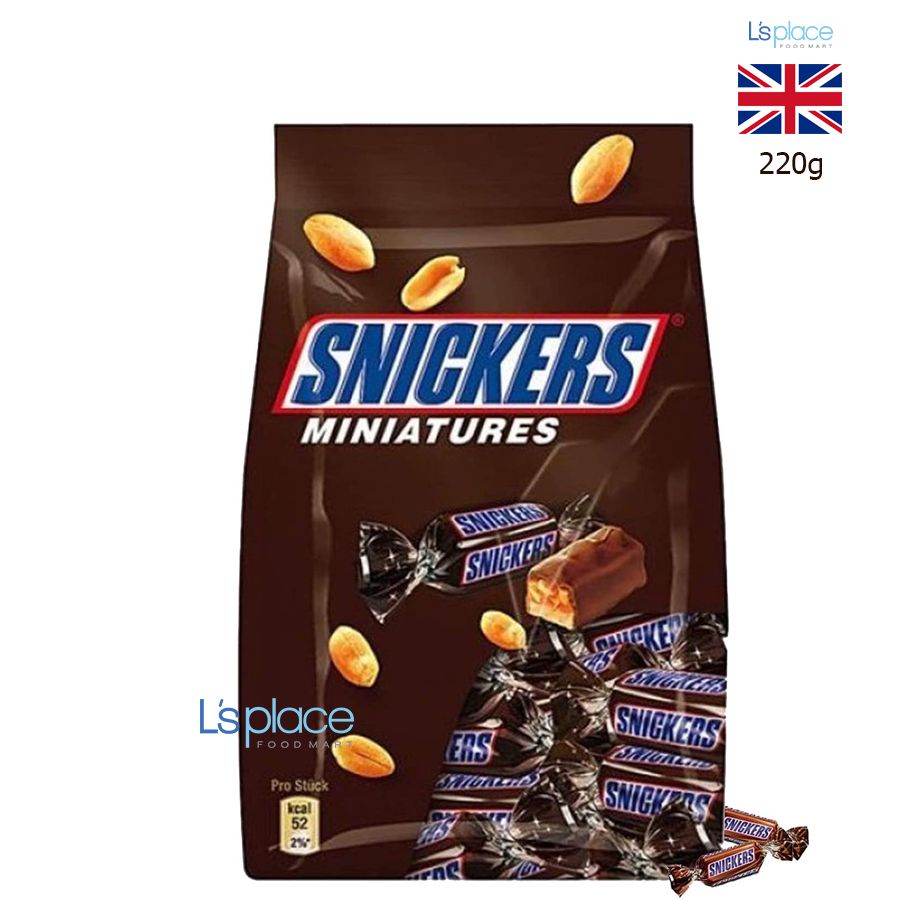 Snickers Kẹo socola đậu phộng túi Miniatures