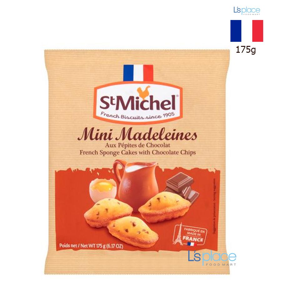 St Michel bánh bông lan mini vị trứng với socola chip