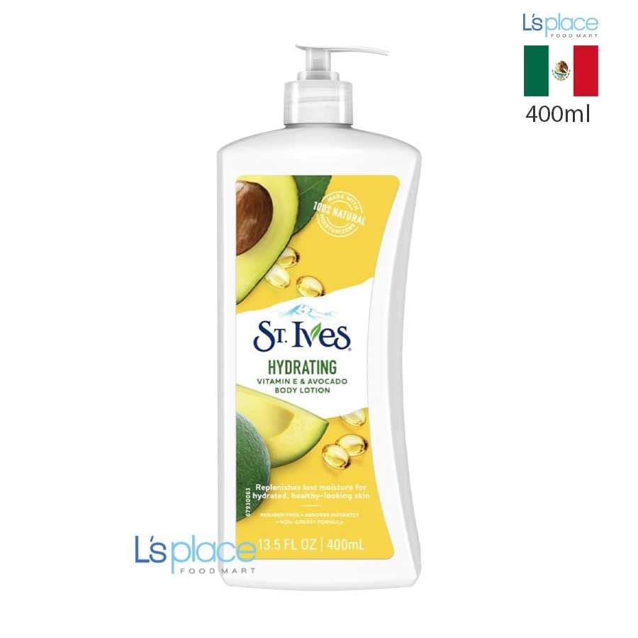 St.Ives Sữa dưỡng thể Hydrating Vitamin E & quả bơ