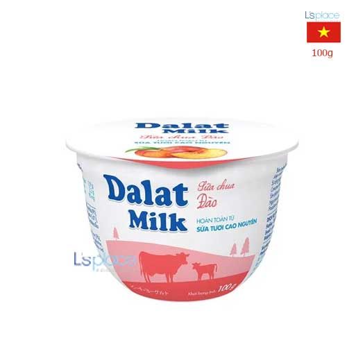 Dalat Milk sữa chua hũ nhỏ vị đào