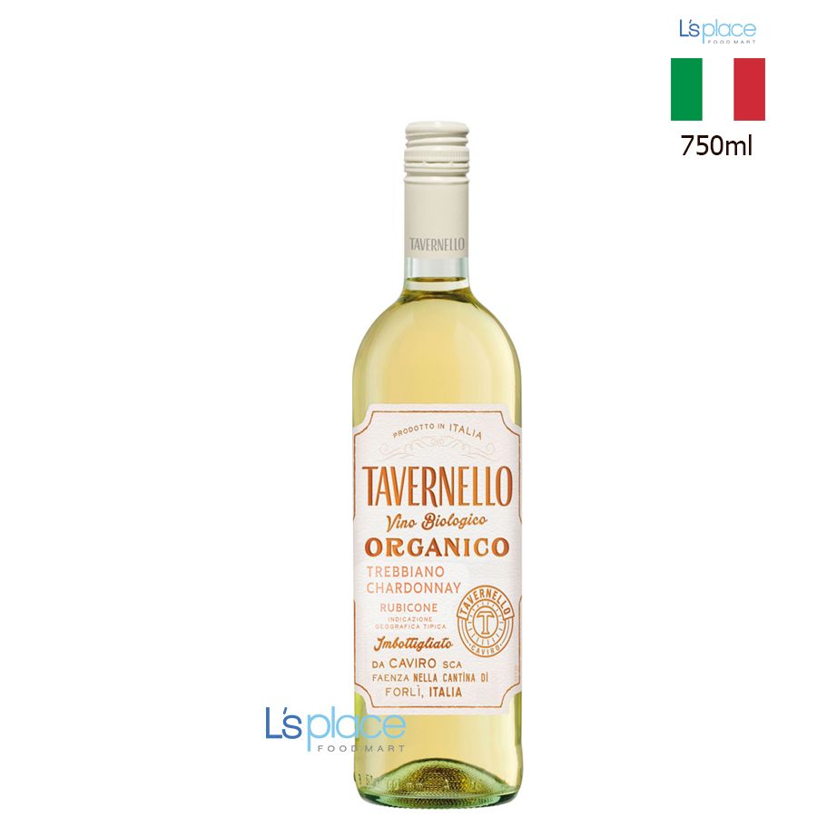 Tavernello Organico Vang trắng Trebbiano Chardonnay hữu cơ
