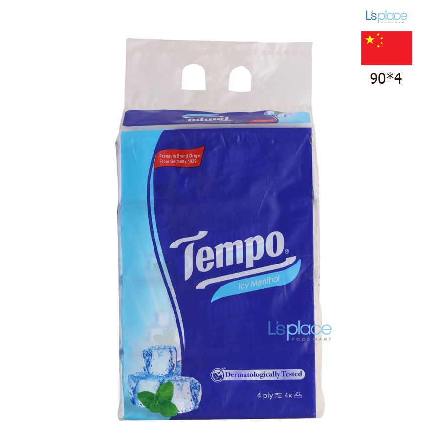 Tempo Giấy rút 90 lốc 4 hương bạc hà