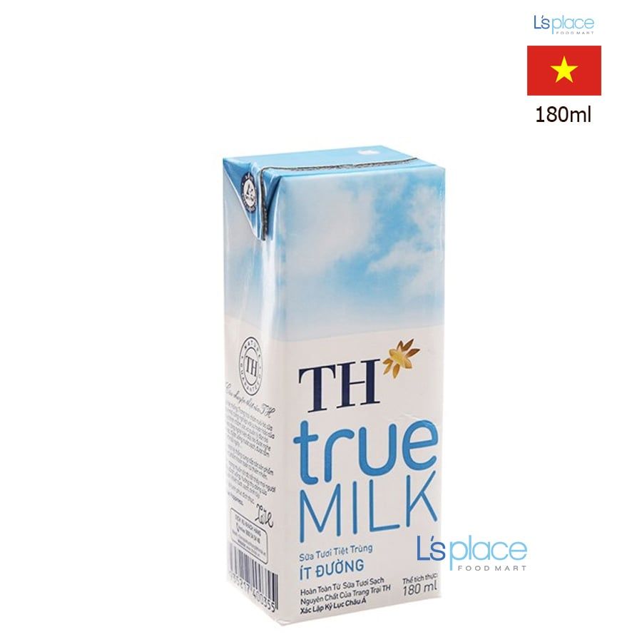 TH True Milk sữa tươi hộp 180