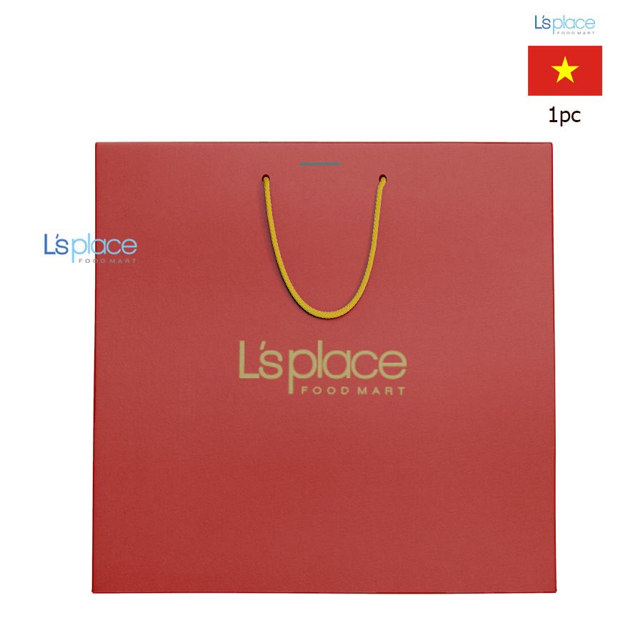 Túi giấy L's Place đỏ dáng vuông