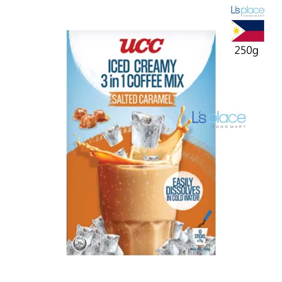 UCC Cà phê pha lạnh 3in1 vị caramen muối