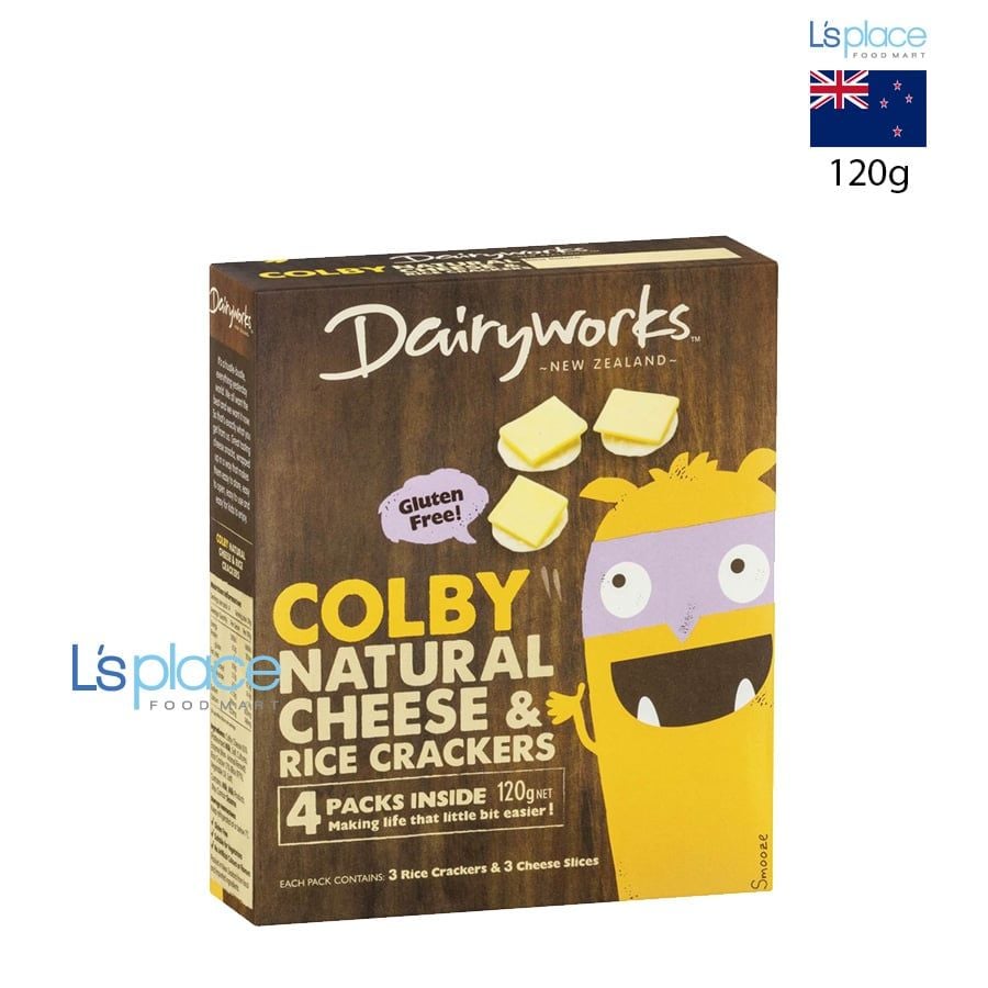 Dairyworks Phomai Colby & bánh crackers gạo