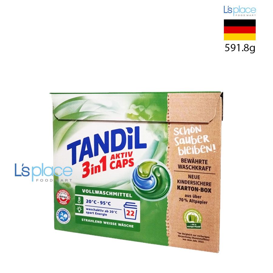 Tandil Viên giặt 3in1 tẩy rửa mạnh Vollwaschmittel