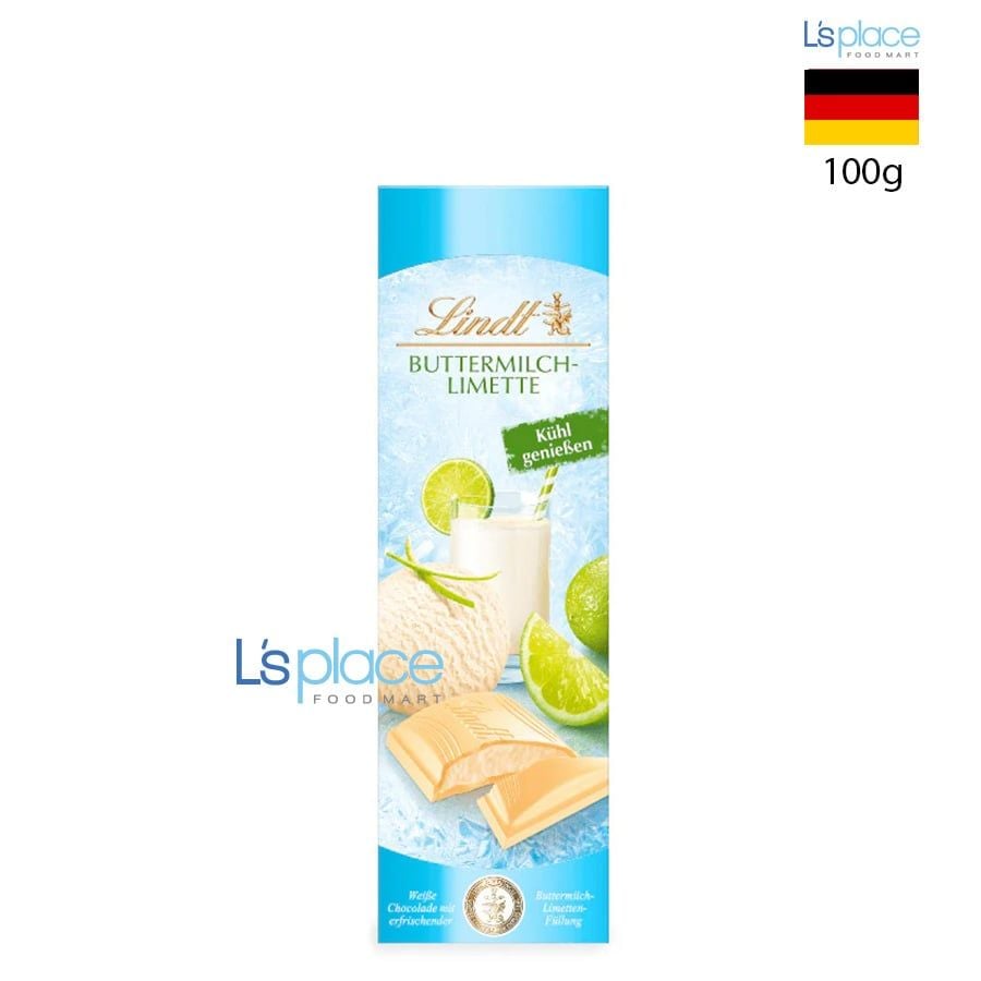 Lindt Kuhl genießen Socola bơ sữa chanh xanh