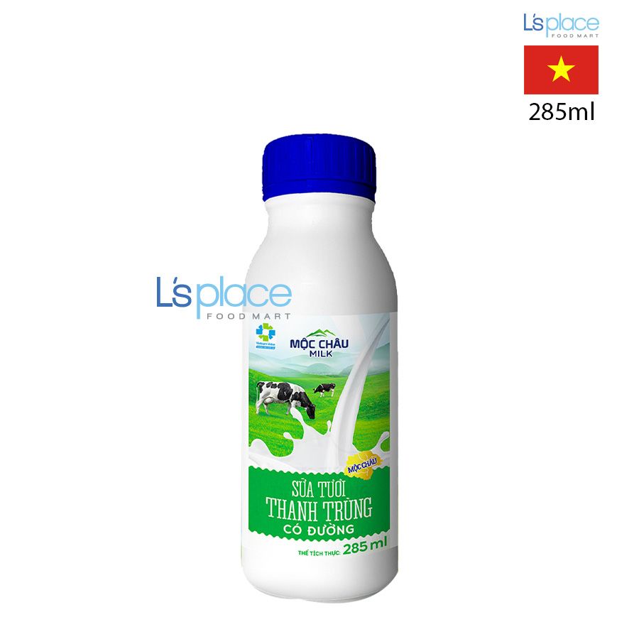 Mộc Châu Milk Sữa tươi thanh trùng có đường chai nhỏ