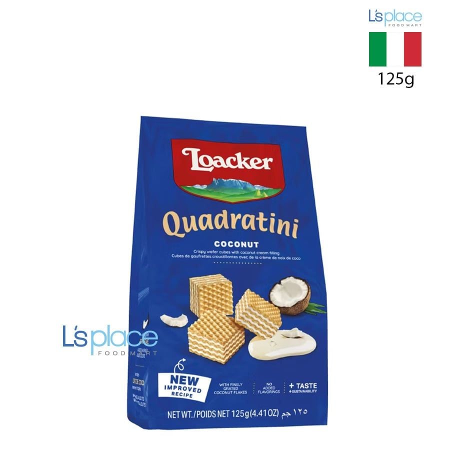 Loacker Bánh xốp Quadratini vị dừa