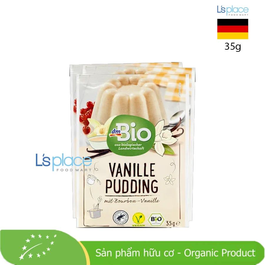 dmBio Bột pudding vani hữu cơ