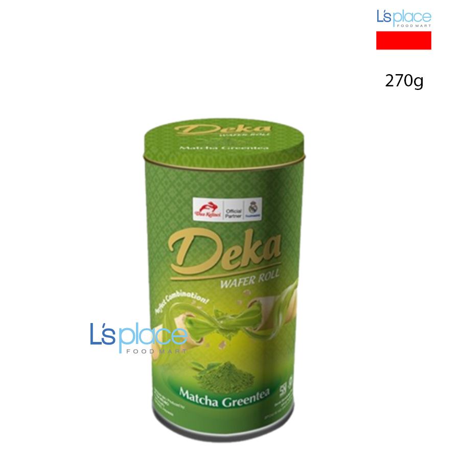 Deka Bánh xốp ống vị trà xanh Matcha