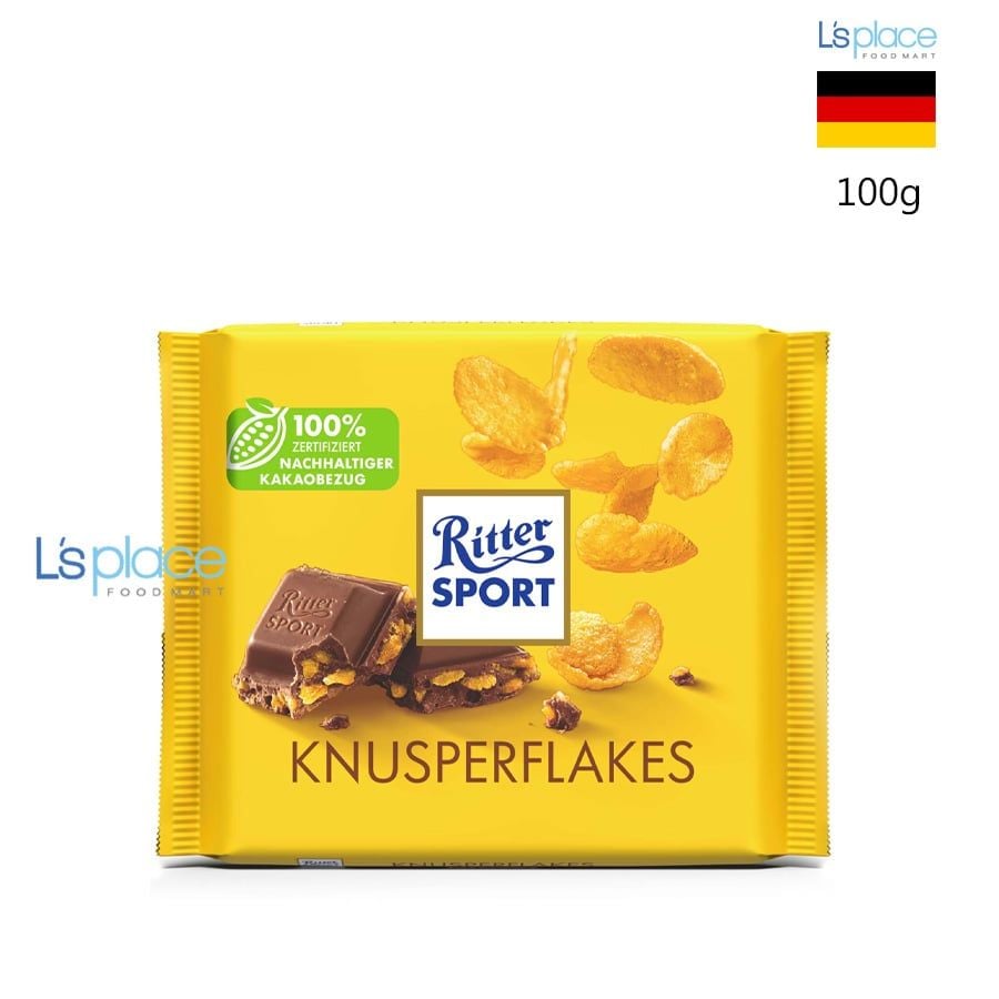 Ritter Sport Socola bỏng ngô Knusperflakes