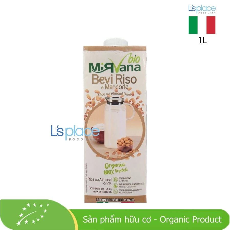 Mirvana Bio Sữa hạt hạnh nhân hữu cơ