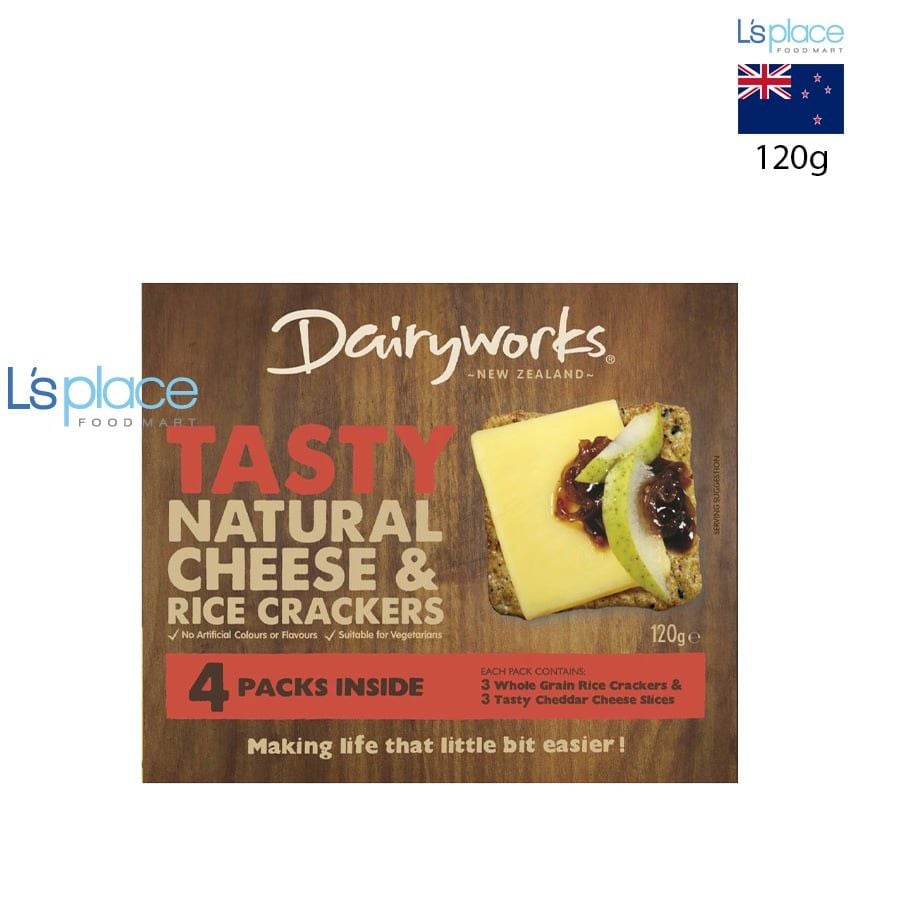Dairyworks Phomai Tasty & bánh crackers gạo