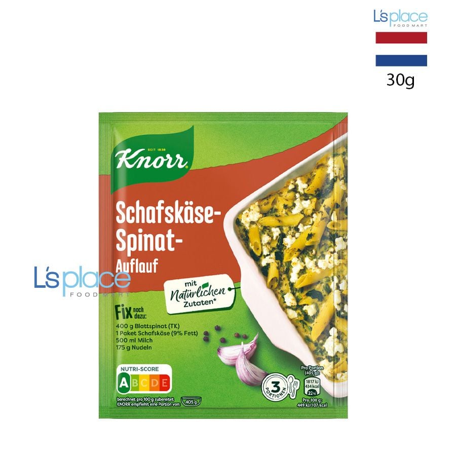 Knorr xốt phô mai Feta và rau bina