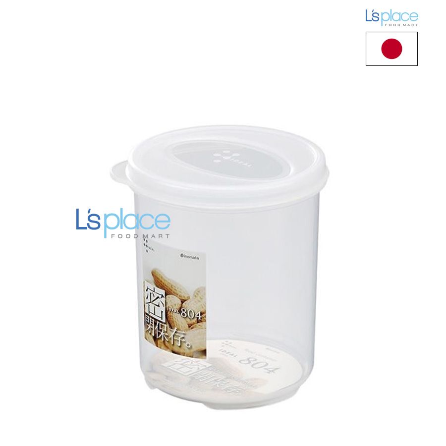 Inomata Ideal 804 Hộp đựng thực phẩm tròn 600ml