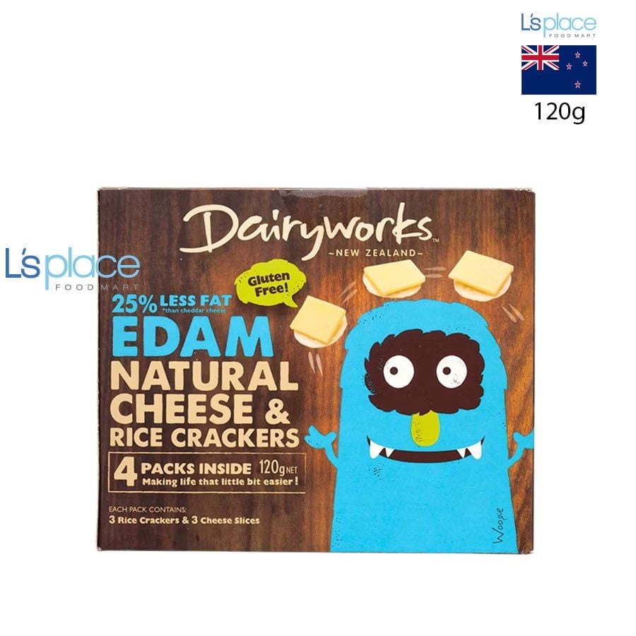 Dairyworks Phomai Edam & bánh crackers gạo