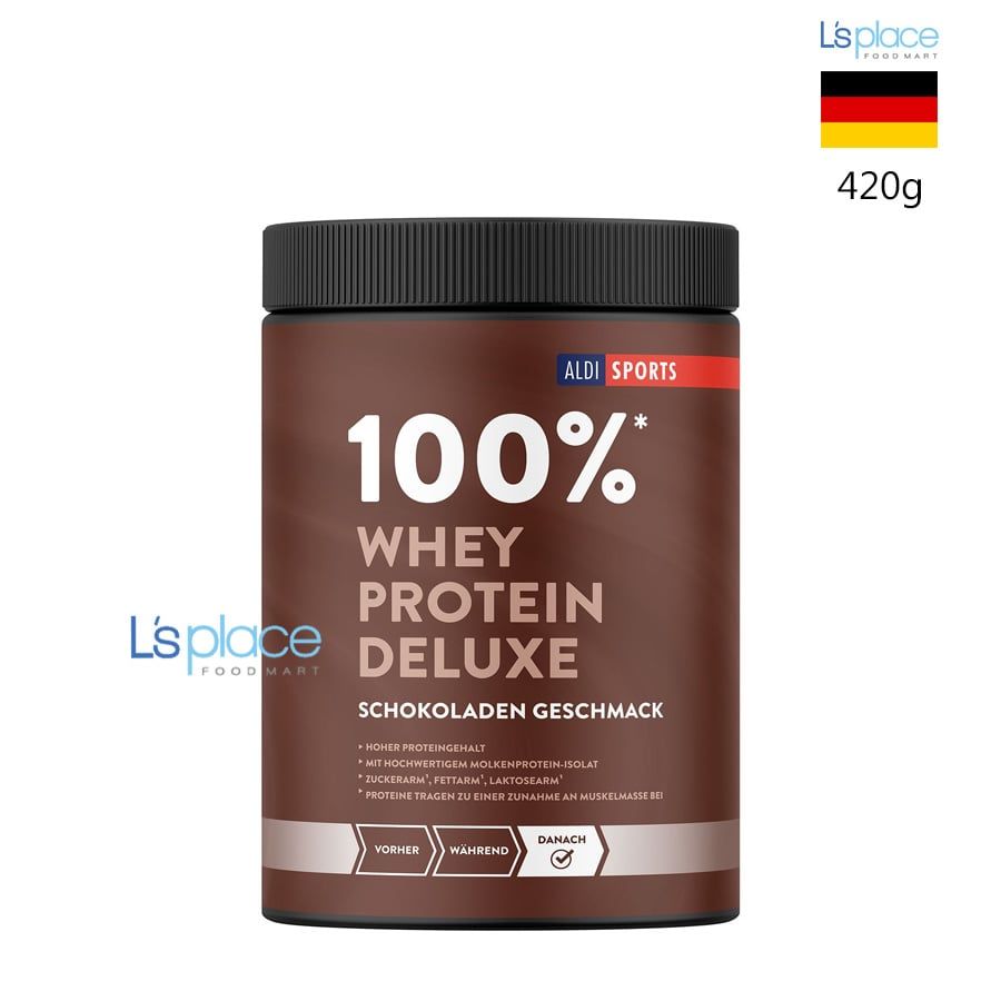 Aldi's Sport Bột Whey Deluxe vị socola